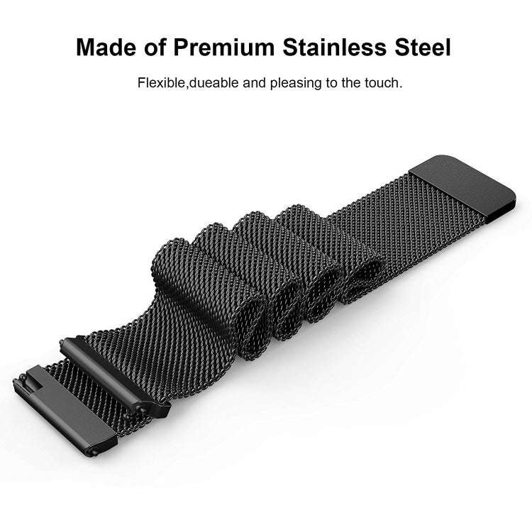 For Fitbit Versa 2 / Fitbit Versa / Fitbit Versa Lite Milanese Watch Band,, Small Size: 2.3x22.5c...