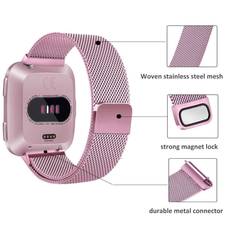 For Fitbit Versa 2 / Fitbit Versa / Fitbit Versa Lite Milanese Watch Band,, Small Size: 2.3x22.5c...