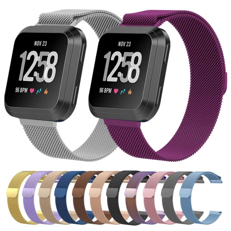 For Fitbit Versa 2 / Fitbit Versa / Fitbit Versa Lite Milanese Watch Band,, Small Size: 2.3x22.5c...
