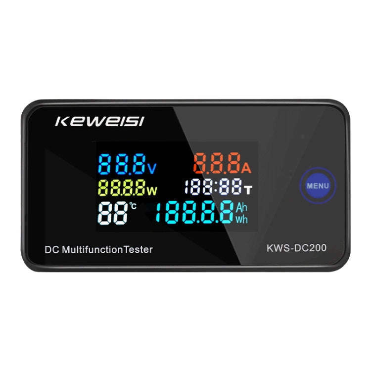 KWS-DC200-10A 8-120V DC Digital Display Voltage Current Watch Built in Shunt(Black)