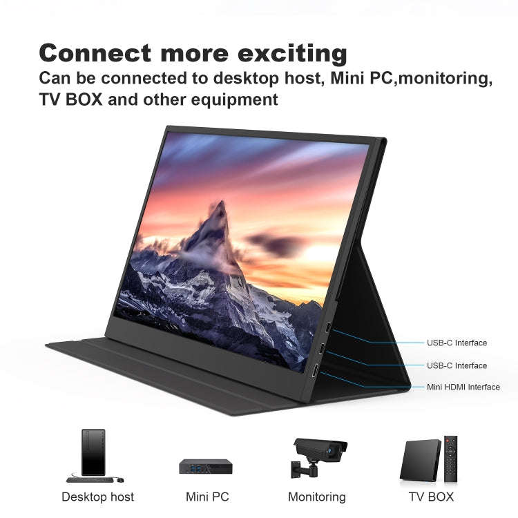GXMO G156F 15.6 inch FHD 1920x1080P IPS Screen Portable Muti-platform Monitor(Black)