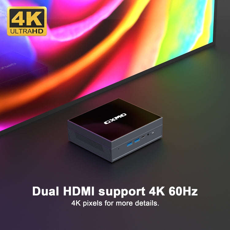 GXMO GX55 Windows 11 Intel N5105 Mini PC NVME SSD WiFi Mini Desktop Computer, Specification:16GB+...