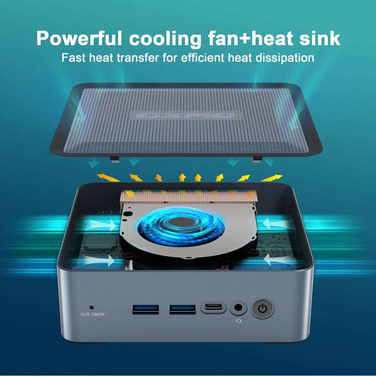 GXMO H56 Windows 11 AMD R5-5600H Mini PC NVME SSD WiFi6 Mini Desktop Computer, Specification:16GB...