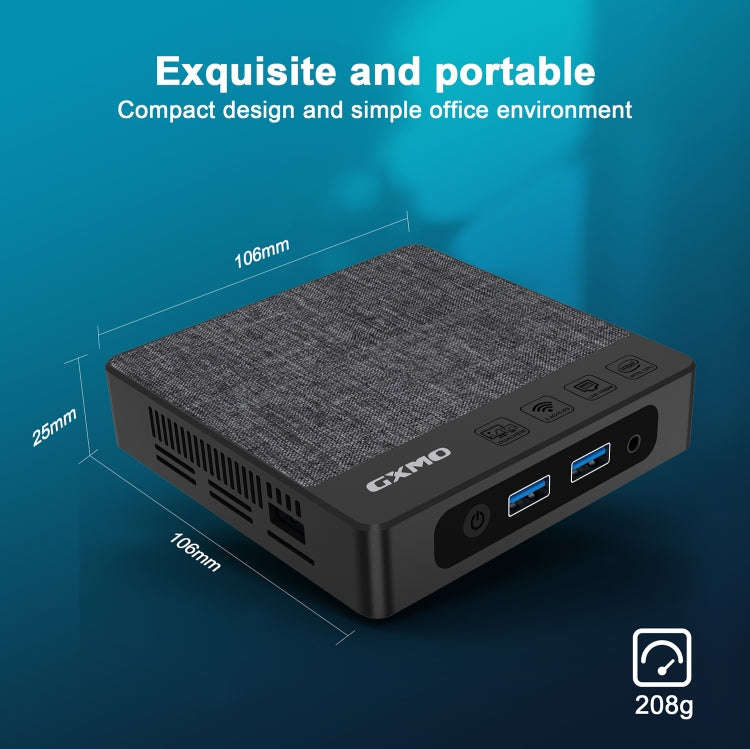 GXMO N42 Windows 11 Intel Gemini Lake N4000 Mini PC NVME SSD WiFi Mini Desktop Computer, Specific...