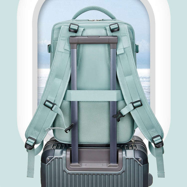 Outdoor Travel Large Capacity Shoulders Bag Laptop Backpack(Dark Green)