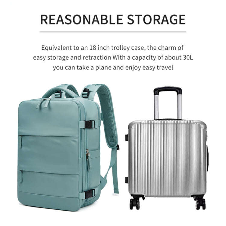 Outdoor Travel Large Capacity Shoulders Bag Laptop Backpack(Dark Green)