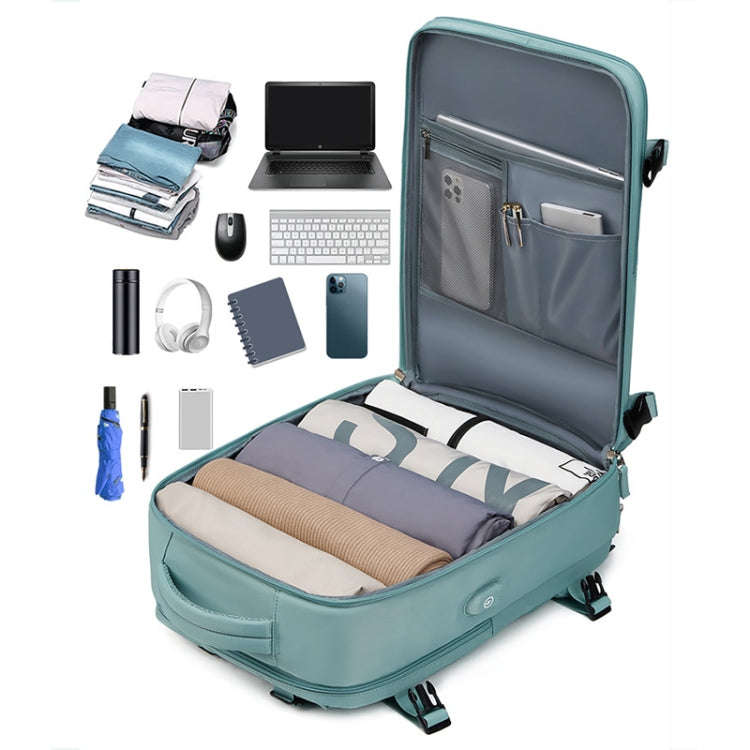 Outdoor Travel Large Capacity Shoulders Bag Laptop Backpack(Dark Green)