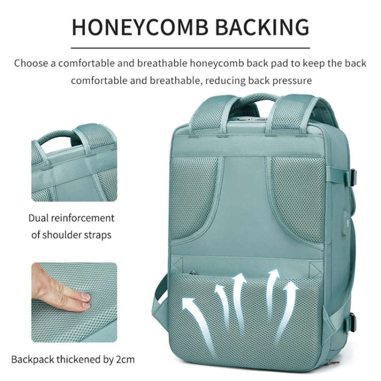 Outdoor Travel Large Capacity Shoulders Bag Laptop Backpack(Dark Green)