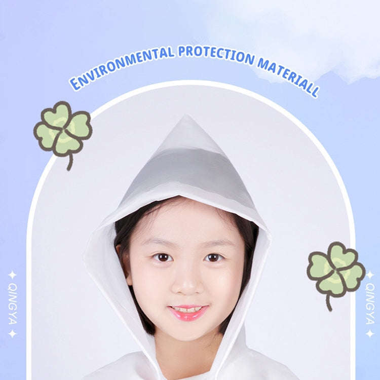 Non-disposable Frosted Thickened Children EVA Raincoat(Blue)