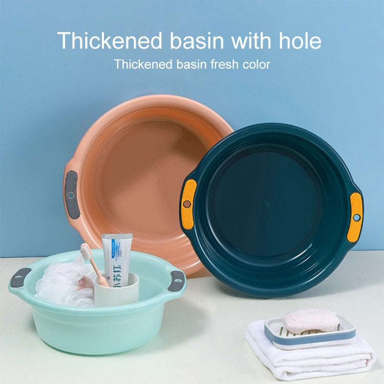 Household Hanging Thickened Double-ear Anti-slip Wash Basin Random Color Small