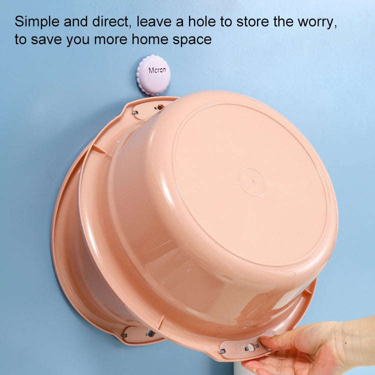 Household Hanging Thickened Double-ear Anti-slip Wash Basin Random Color Medium