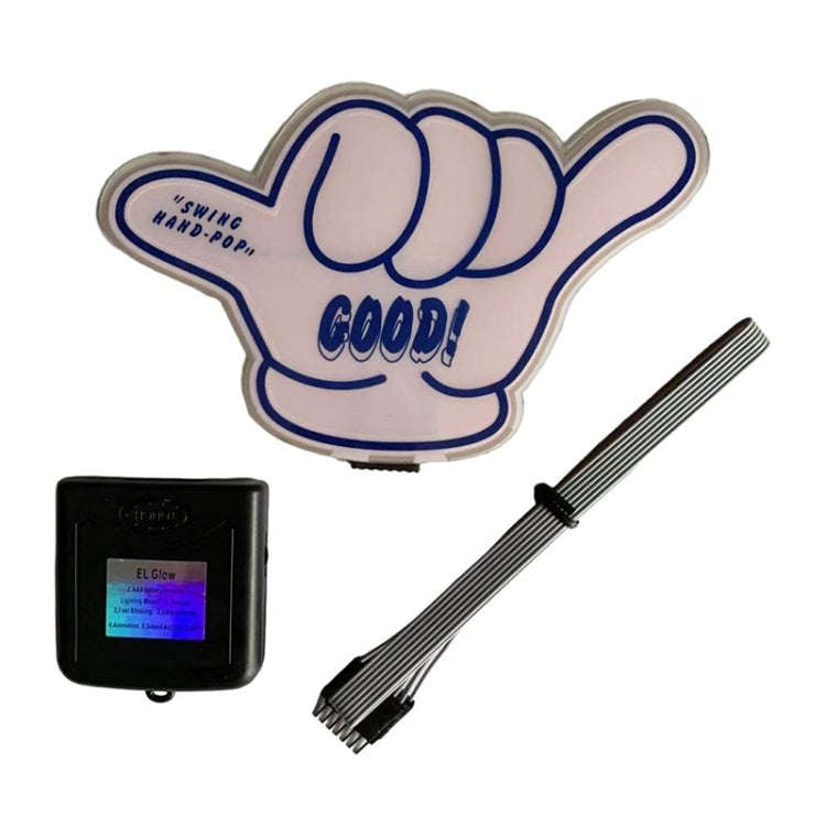 EL Luminous Car Stickers Cold Light Car Stickers Car Luminous Pattern Decoration(GOOD)