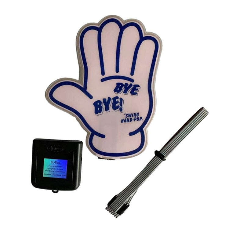 EL Luminous Car Stickers Cold Light Car Stickers Car Luminous Pattern Decoration(BYE BYE)