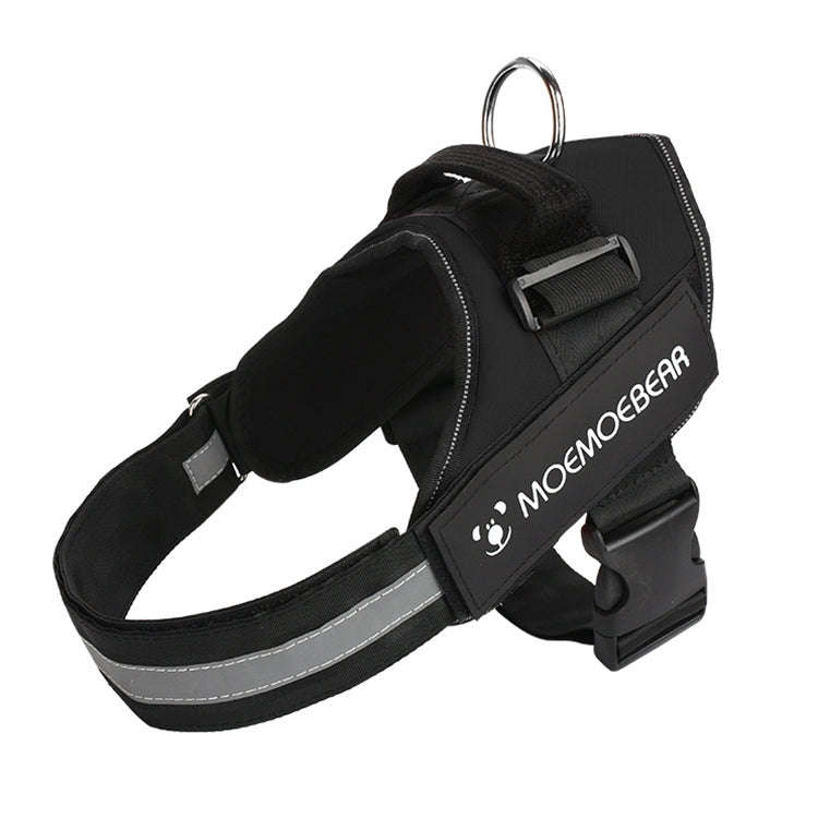 Pet Dog Anti Sprint Oxford Cloth K9 Chest Strap Traction Rope Strap, Size:S for 6-14kg(Black)