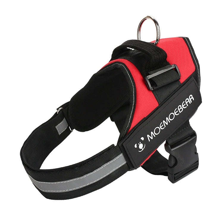 Pet Dog Anti Sprint Oxford Cloth K9 Chest Strap Traction Rope Strap, Size:L for 23-30kg(Red)