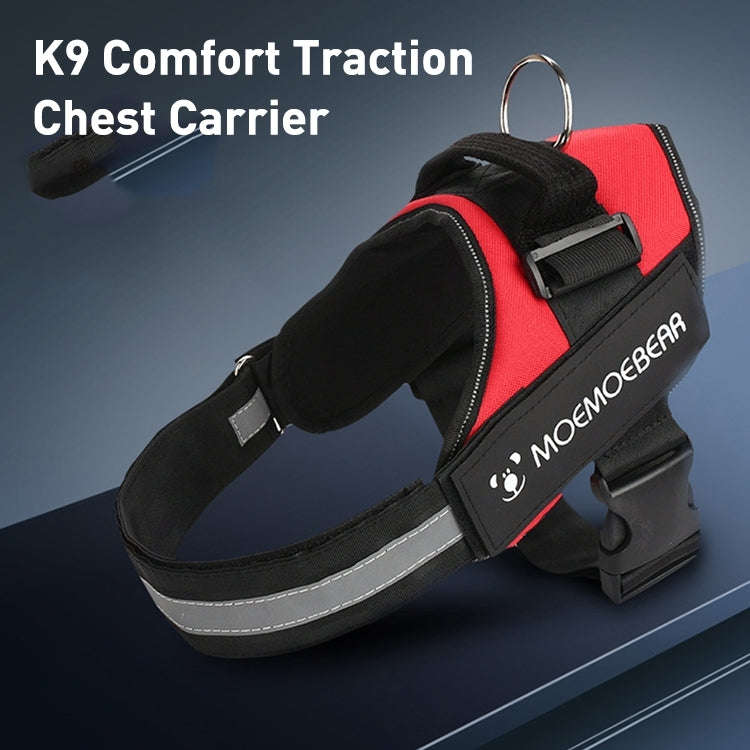 Pet Dog Anti Sprint Oxford Cloth K9 Chest Strap Traction Rope Strap, Size:S for 6-14kg(Black)