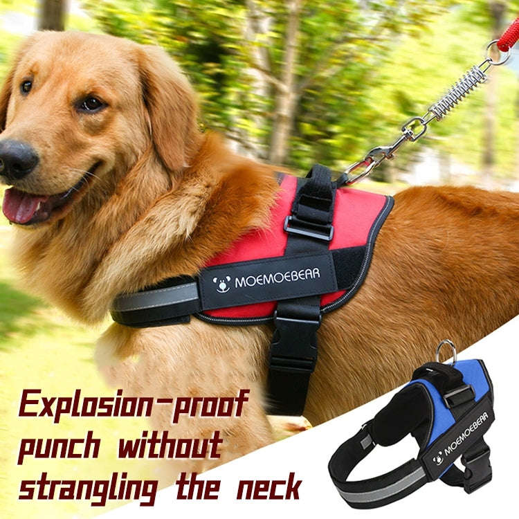 Pet Dog Anti Sprint Oxford Cloth K9 Chest Strap Traction Rope Strap, Size:S for 6-14kg(Black)
