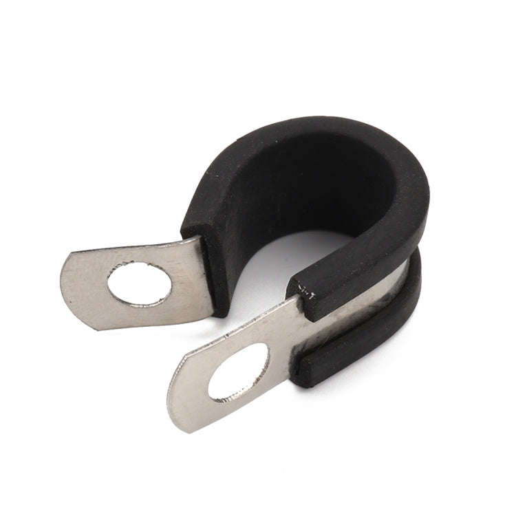 42 PCS Car Rubber Cushion Pipe Clamps Stainless Steel Clamps