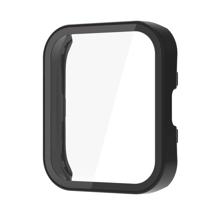 For Amazfit Bip 5 PC + Tempered Film Integrated Watch Protective Case(Black)