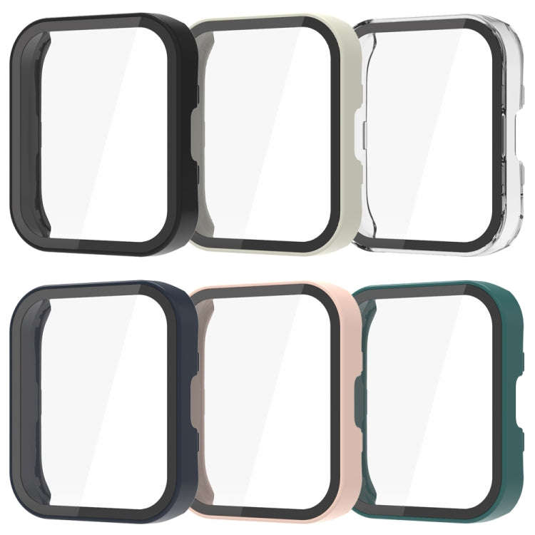 For Amazfit Bip 5 PC + Tempered Film Integrated Watch Protective Case(Midnight Blue)