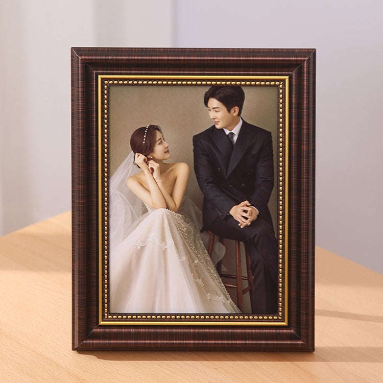 Creative Table Setting Simple Retro Wedding Studio Photo Wall Frame 10 inch Brown