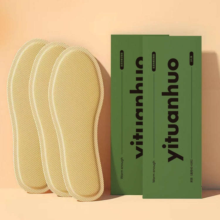 1 Pair Heated Walking Insoles Foot Warmer Patch Male 40-43