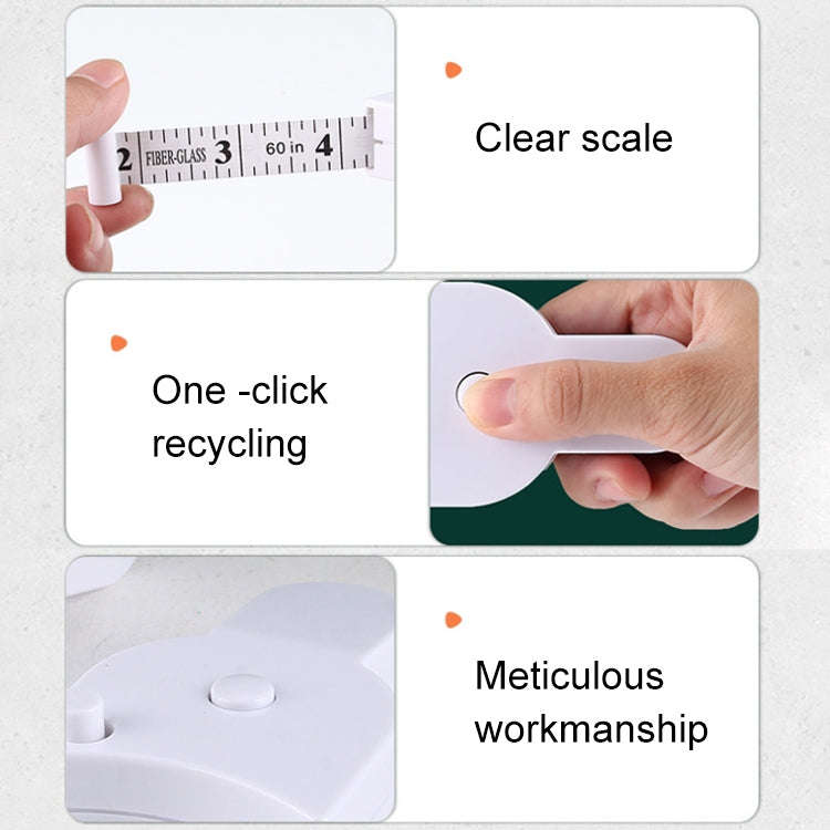 Automatic Precision Waist Measurement Ruler Random Color