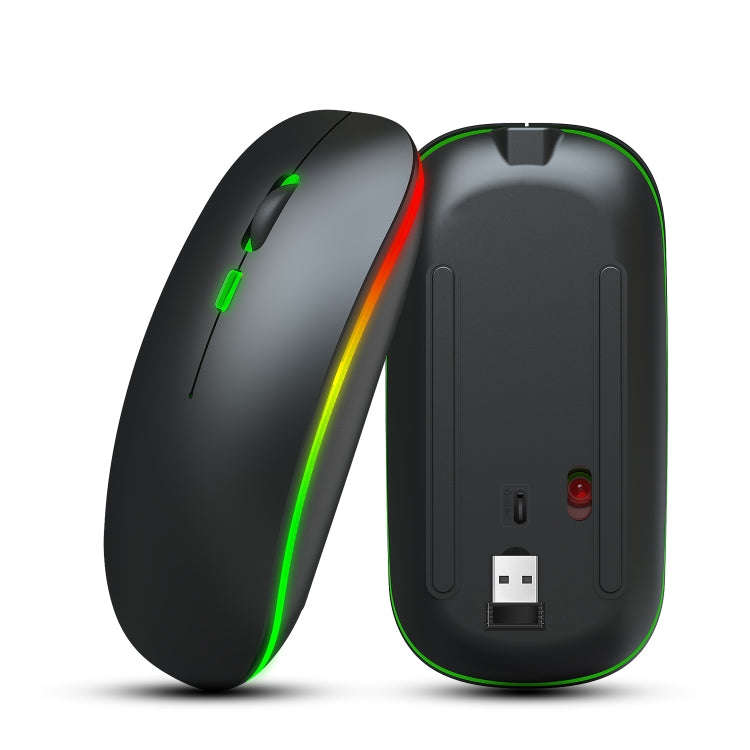 HXSJ M40 2.4GHZ 800,1200,1600dpi Third Gear Adjustment Colorful Wireless Mouse USB Rechargeable(B...