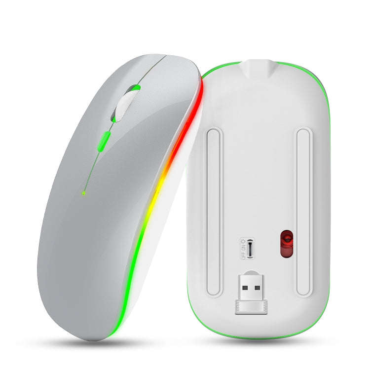 HXSJ M40 2.4GHZ 800,1200,1600dpi Third Gear Adjustment Colorful Wireless Mouse USB Rechargeable(S...