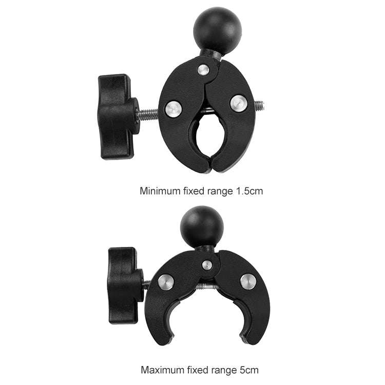 Motorcycle Dual-heads Crabs Clamps Handlebar Fixed Mount, Length:22cm