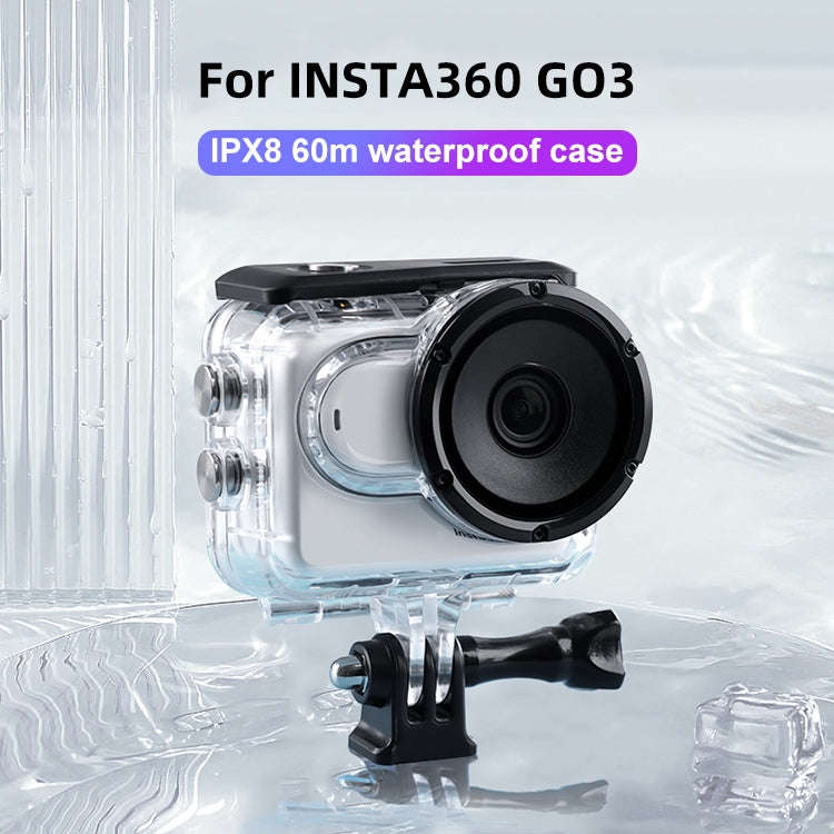For Insta360 GO 3 / 3S Underwater Waterproof Housing Case with Touch Back Cover