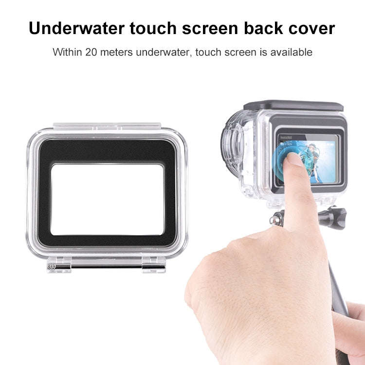 For Insta360 GO 3 / 3S Underwater Waterproof Housing Case with Touch Back Cover