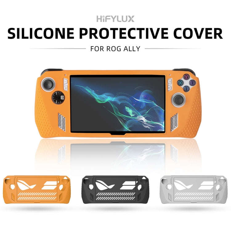For ASUS ROG Ally Hifylux Gaming Console Silicone Case(Grey White)