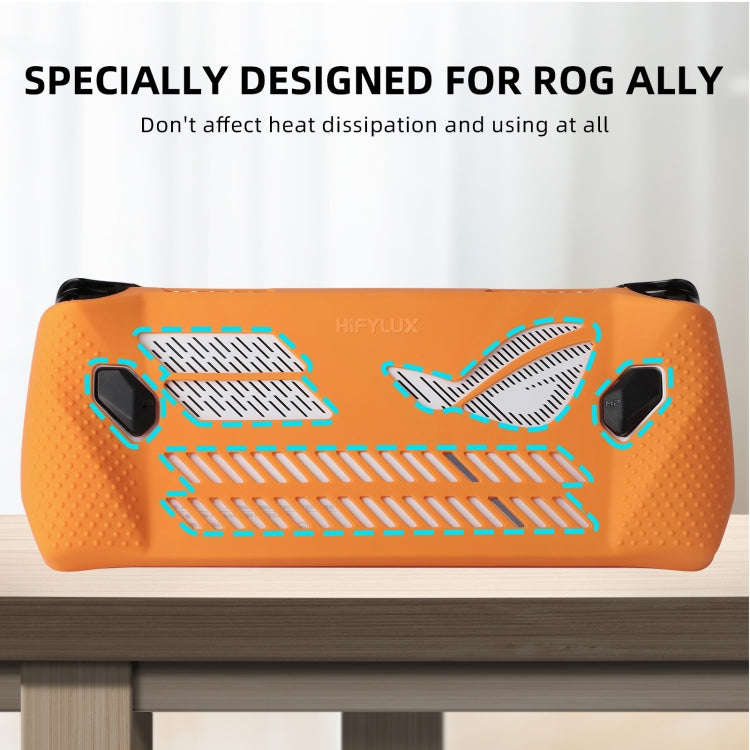 For ASUS ROG Ally Hifylux Gaming Console Silicone Case(Grey White)