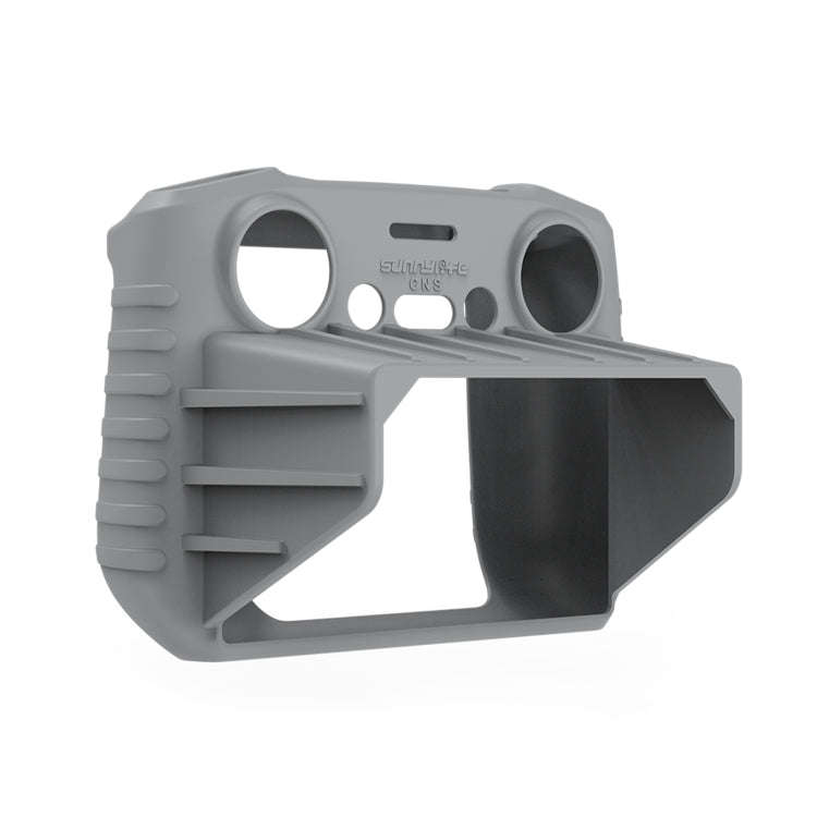 For DJI RC 2 Sunnylife Remote Control Shockproof Anti-scratch Silicone Case with Hood(Grey)