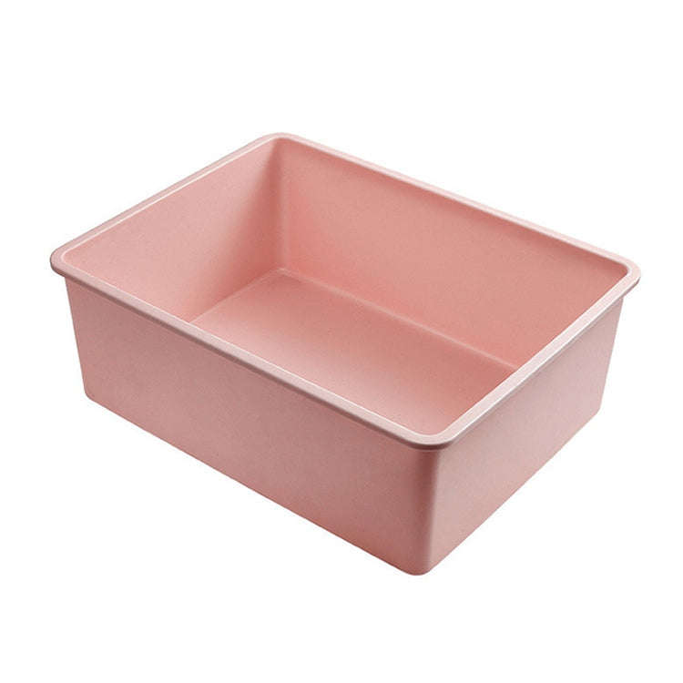 Contrast Color Underwear Storage Box Plastic Bra Socks Storage Box Without Grid / Cover(Pink)