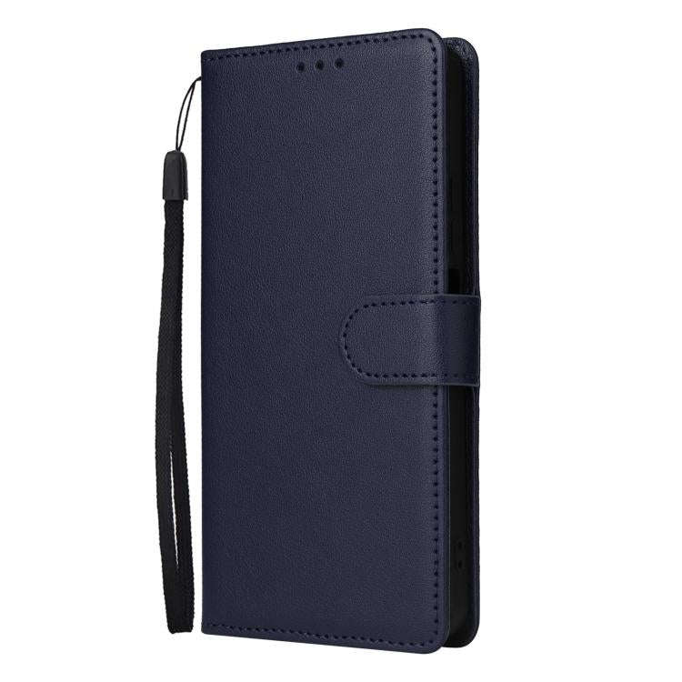 For Infinix Hot 40 / 40 Pro 3-Card Slots Multifunctional Leather Phone Case(Dark Blue)