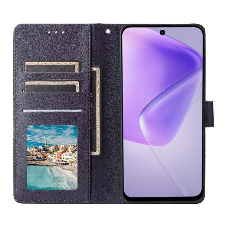 For Infinix Hot 40 / 40 Pro 3-Card Slots Multifunctional Leather Phone Case(Dark Blue)