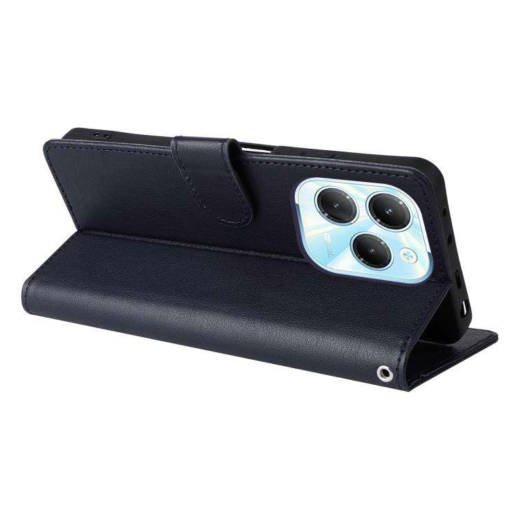 For Infinix Hot 40 / 40 Pro 3-Card Slots Multifunctional Leather Phone Case(Dark Blue)