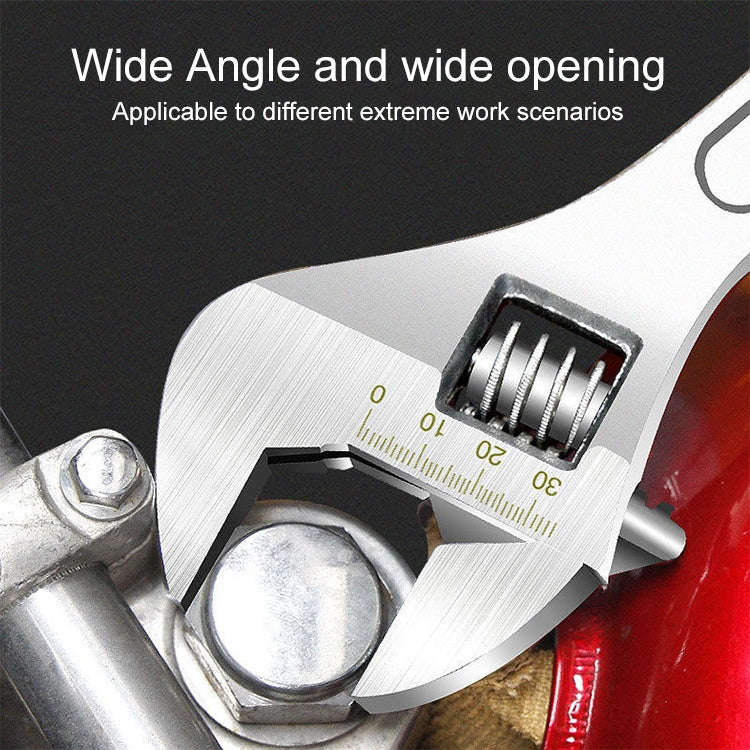 Adjustable Wrench Overall Quenched Finely Polished Chrome Plated Manual Huhui Adjustable Wrench H...