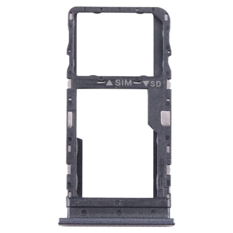 For TCL 40 XE Original SIM + Micro SD Card Tray(Black)
