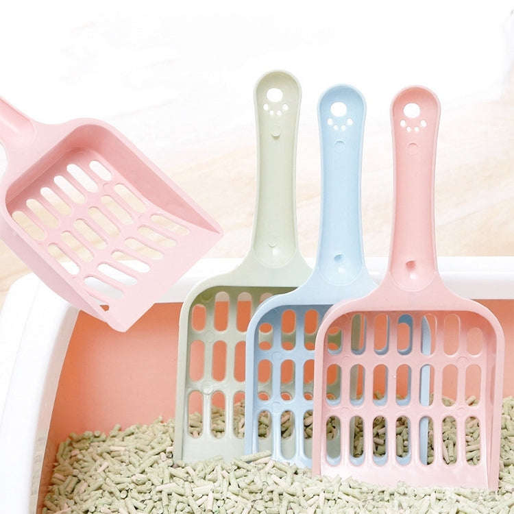 Small Size Cat Litter Shovel Hollow Tofu Cat Litter Cleaning Tool 19cm(Random Color)