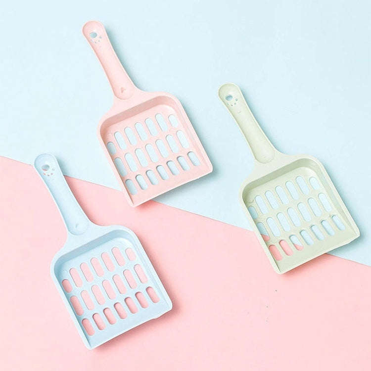 Small Size Cat Litter Shovel Hollow Tofu Cat Litter Cleaning Tool 19cm(Random Color)
