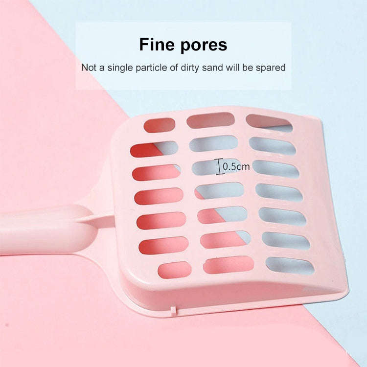 Small Size Cat Litter Shovel Hollow Tofu Cat Litter Cleaning Tool 19cm(Random Color)