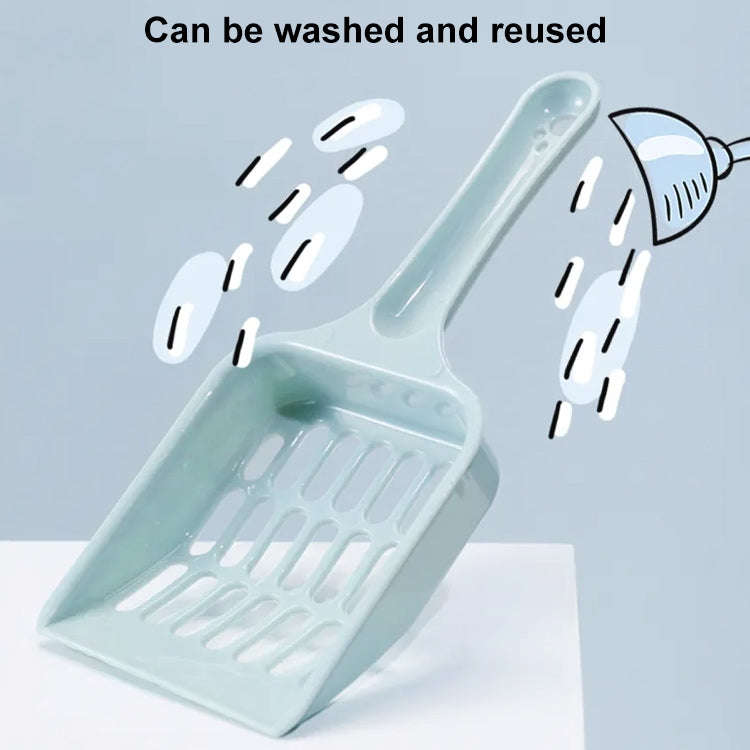 Small Size Cat Litter Shovel Hollow Tofu Cat Litter Cleaning Tool 19cm(Random Color)