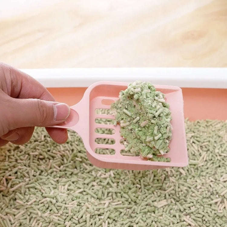 Small Size Cat Litter Shovel Hollow Tofu Cat Litter Cleaning Tool 19cm(Random Color)