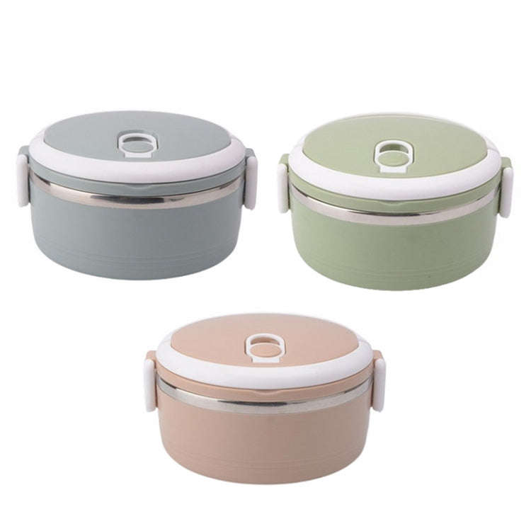 Single-Layer 0.7L Stainless Steel Insulation Container Lunch Box Food Bento Box(Random Color Deli...