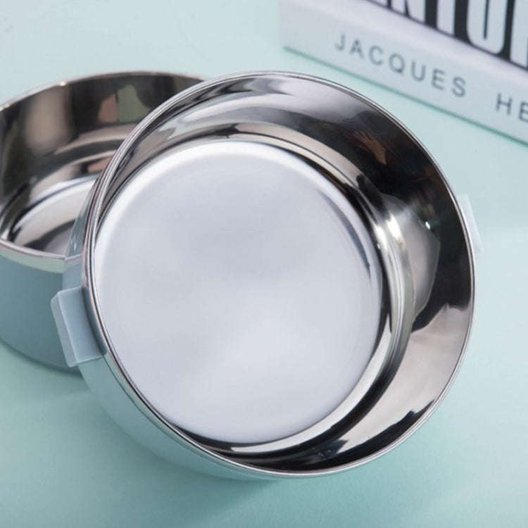 Dual-Layer 1.4L Stainless Steel Insulation Container Lunch Box Food Bento Box(Random Color Delivery)