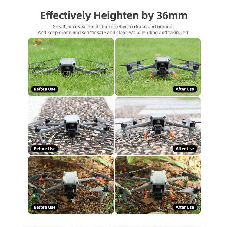 For DJI Air 3 Sunnylife LG664 Foldable Spider Landing Gear(Grey)