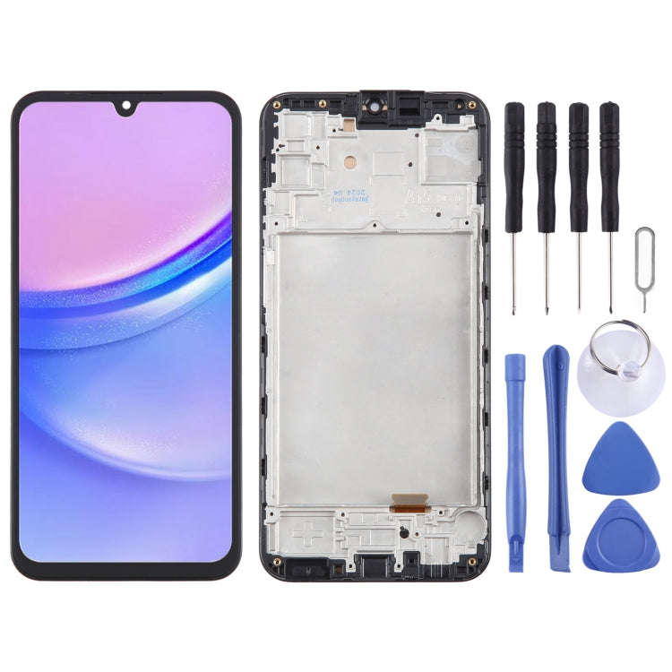 For Samsung Galaxy A15 5G SM-A156B TFT LCD Screen Digitizer Full Assembly with Frame, Not Support...
